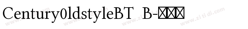 Century0ldstyleBT  B字体转换
